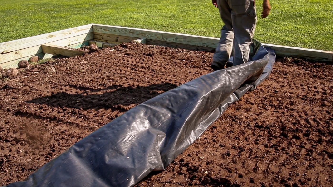 Shed foundation installation in Delaware