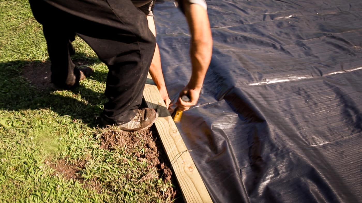 Example of building a shed foundation in Maryland