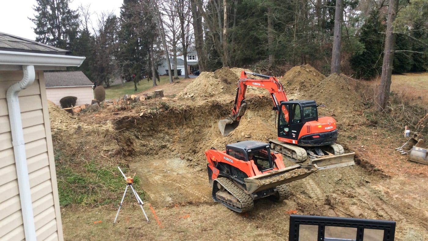 A garage concrete foundation in the making and its appropriate costs.