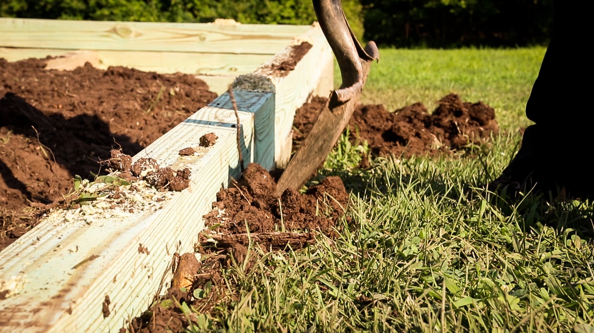 Installing the perimeter for a gravel shed foundation