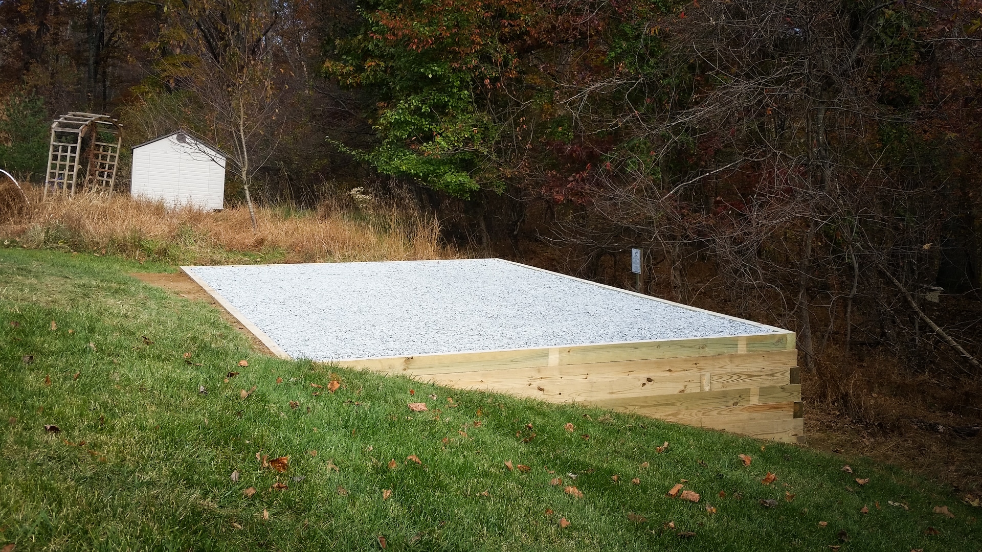 gravel shed foundation