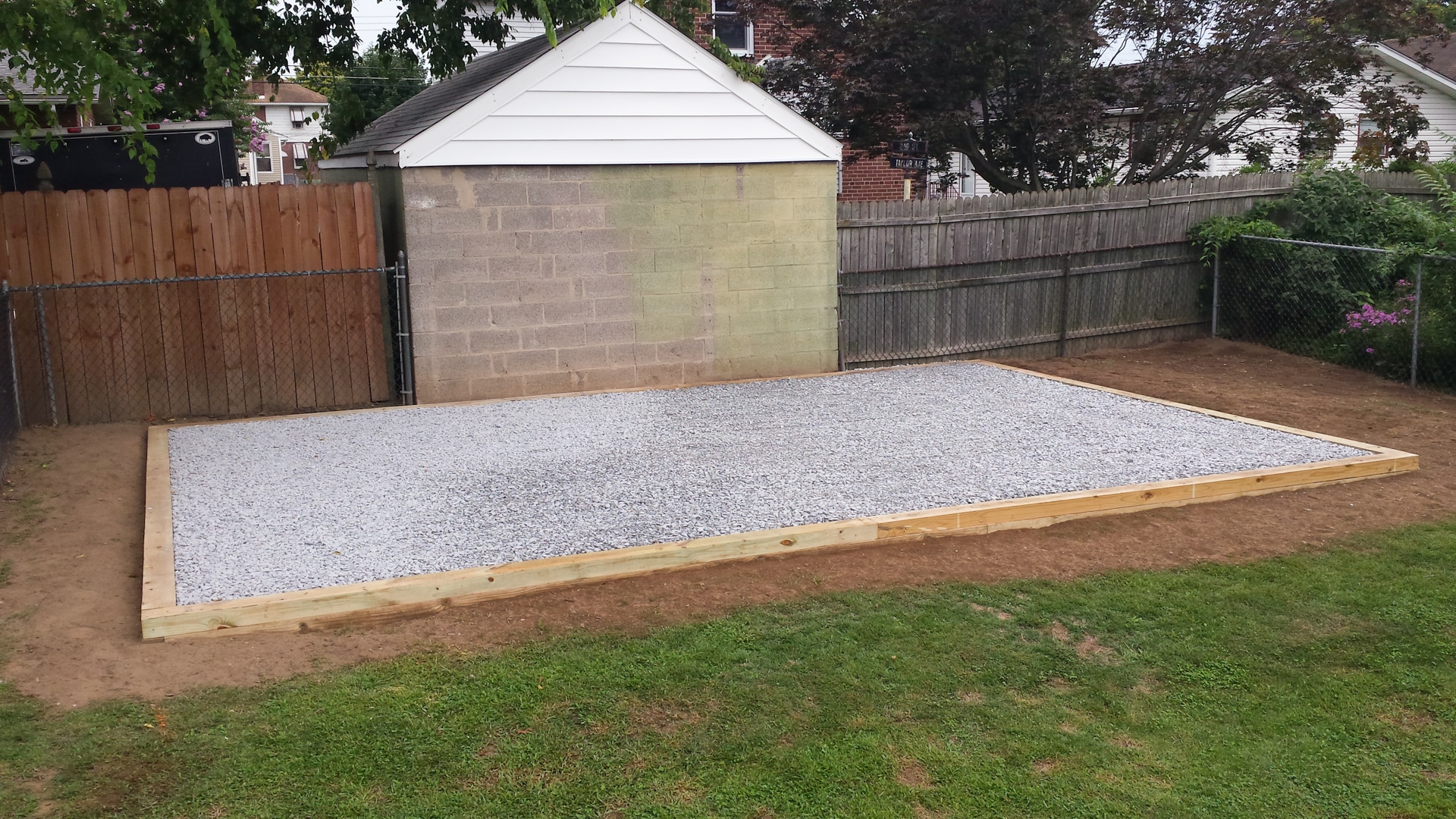 gravel shed foundation