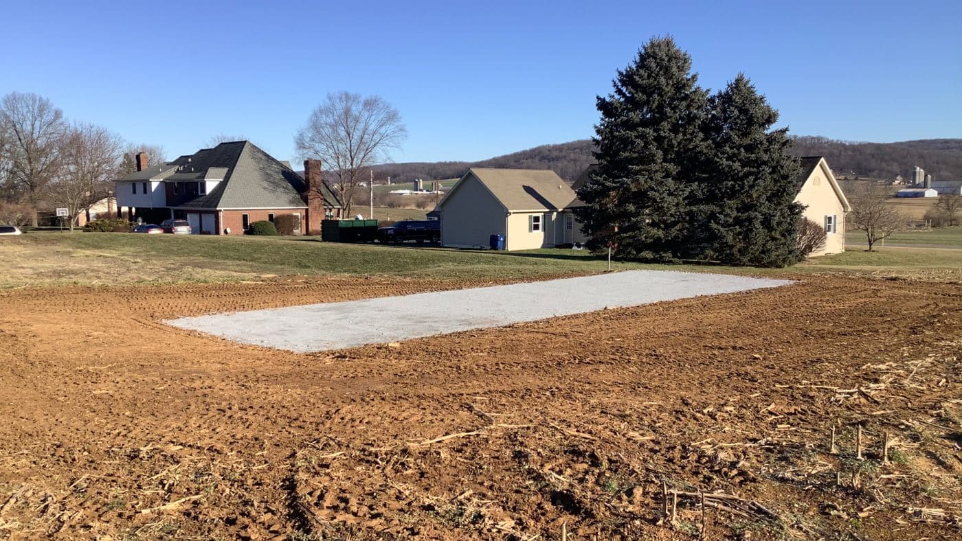 a concrete pole barn foundation option