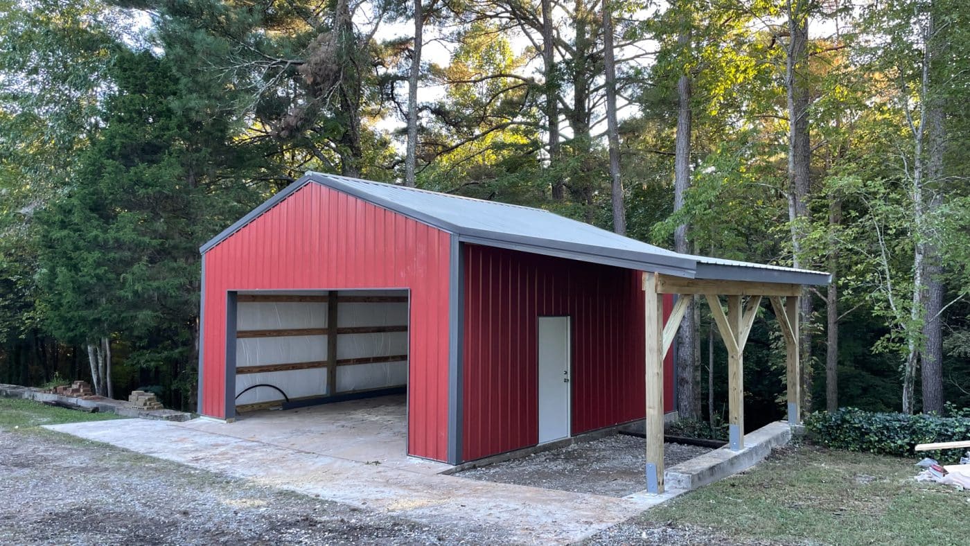 one of the pole barn foundation options