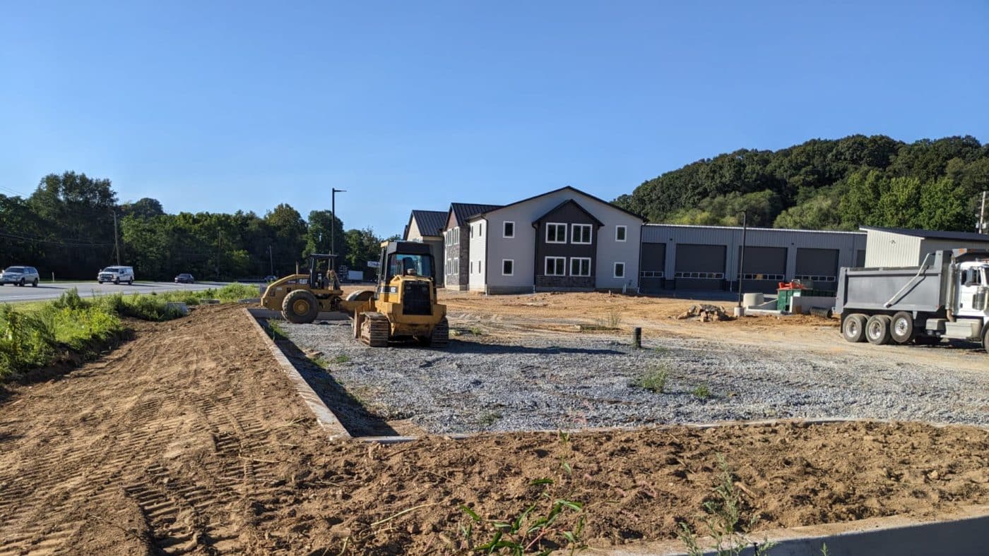 one gravel pole barn foundation