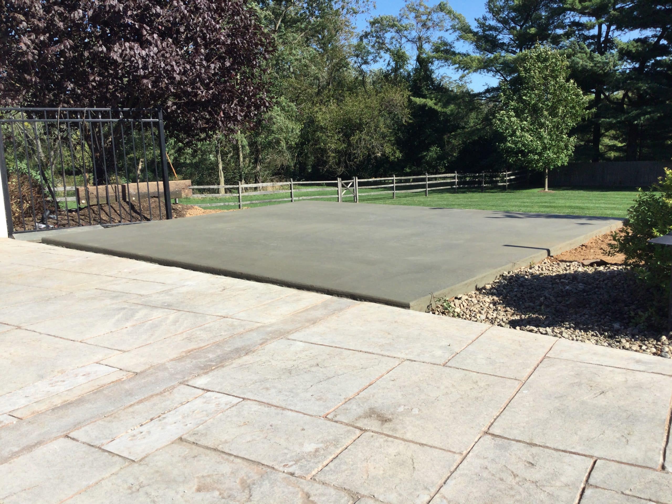 a concrete pool house foundation in blue bell PA