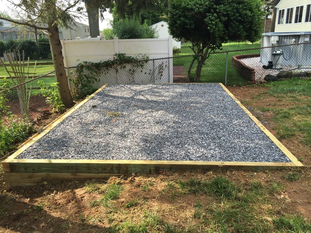 gravel shed foundation